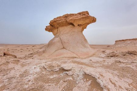Doha West Qatar Richard Serra Sculpture, Mushroom Rock Tour