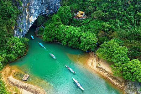 Phong Nha Cave and Paradise Cave: Guided Boat Tour & Exploration