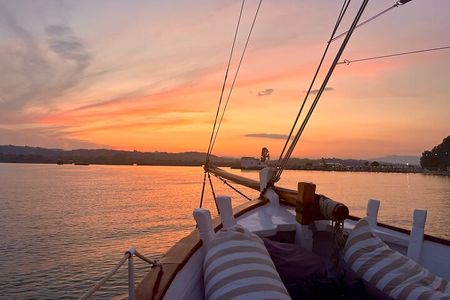 Corfu Sunset Cruise on a Traditional Wooden Sailing Yacht