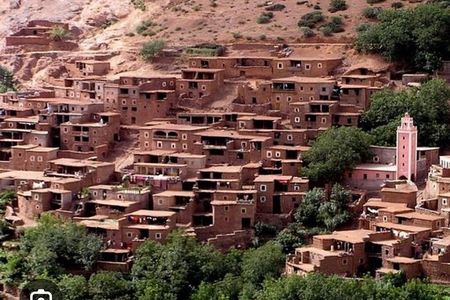 Mountain Atlas, Ourika Valley, Waterfall with Guide