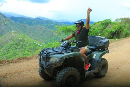 Towns and spring waters by quad bike for 4 hours