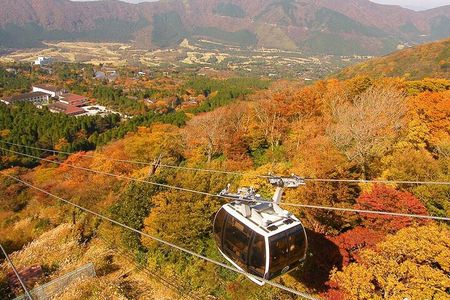 Fuji Day trip to Hakone Pirate Boat Ropeway Gotemba Outlets