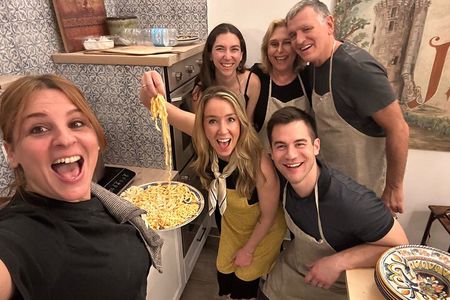 Super Fun Pasta & Gelato Class by Vatican with Wine + Oil Tasting