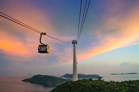 Cable Car and Landscape South in Phu Quoc Island 