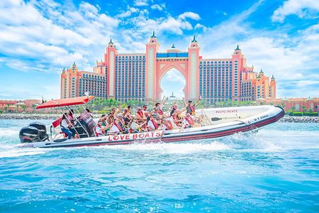 Dubai Speedboat Tour: JBR Skyline, Atlantis, Burj AlArab Optional
