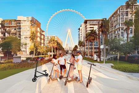 E-Scooter Guided Tour of Marina, JBR, Bluewaters Top Attractions
