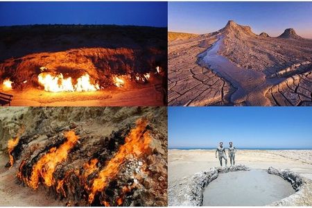 Baku-Gobustan-Absheron-Mud volcanoes-Fire Temple Tour