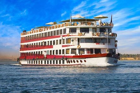 4-Days Nile Cruise sails Aswan to Luxor &Abu Simbel. Air Balloon