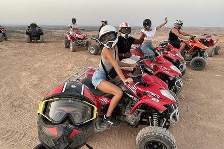 Experience the Magic of Agafay Desert: Quad Biking,Camel & Dinner