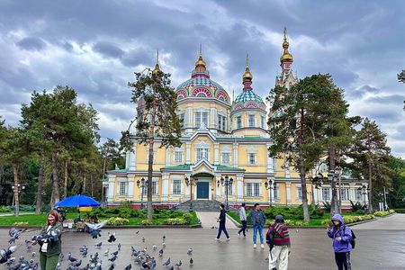Group: Medeu, Shymbulak, Cathedral, 28's park, Market, Koktobe