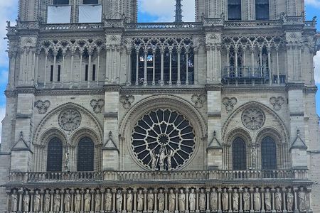 Notre Dame Outdoor Walking Tour and Entrance to Sainte Chapelle