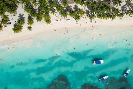 From Santo Domingo Saona Island Food And Drink Catamaran Vip