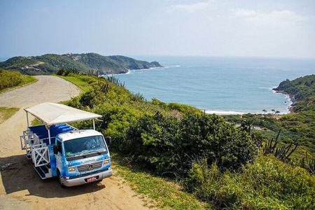 3-hour Small Group Buzios Peninsula Open Air Trolley Tour