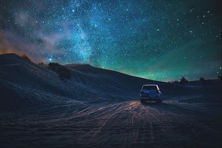Doha Night Desert Safari Stargazing Dune Drive Camel Ride