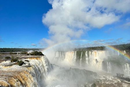 Iguazu Falls: Brazilian-Argentinian Sides in 1 Day Hotel Pickup
