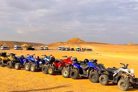 Agafay Desert: Camel And Quad Biking With Dinner Show