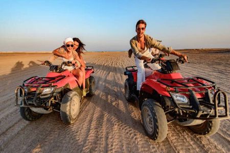 Agafay Desert: Quad Bike & Camel Ride & Magical Diner with Show