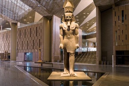 The Grand Egyptian Museum and the Pyramids of Giza Private Tour.