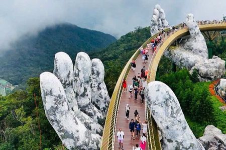 Hoi An/Da Nang: Golden Bridge -Marble Mountain - Lady Buddha Tour
