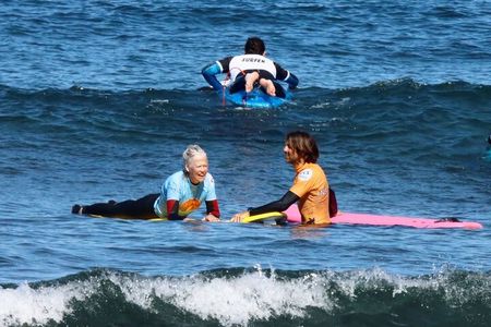 Private surf lesson for families in Playa de las Américas