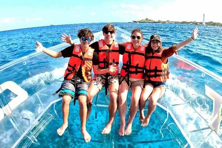 Clear Boat and Island Tour by Buggy with Mayan Experience