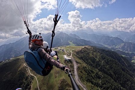 Private Paragliding Tandem flight Dolomites Alps Kronplatz