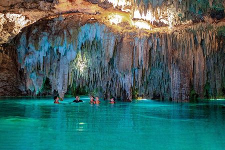 Tulum Guided Tour, Magical Cenote, Lagoon Snorkeling and Beachside Lunch
