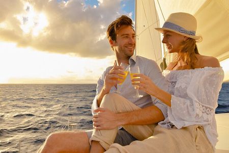Riviera Maya Luxury Sunset Sailing plus Light Dinner and Open Bar