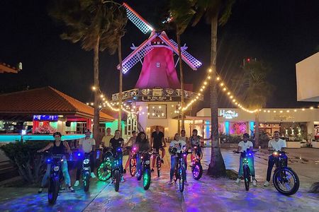 Semi-Private Twilight Neon Glow E-Bike Oranjestad Experience
