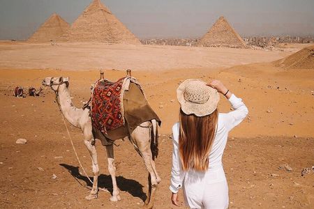 Giza pyramids, Sphinx, Sakkara Pyramid ,Memphis & Pyramid Inside