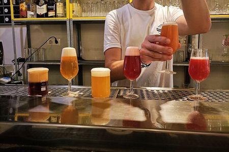 Tasting of craft beers and tapas