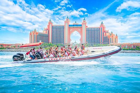90 Mins Speedboat Tour Dubai Marina JBR Atlantis and Burj Al Arab