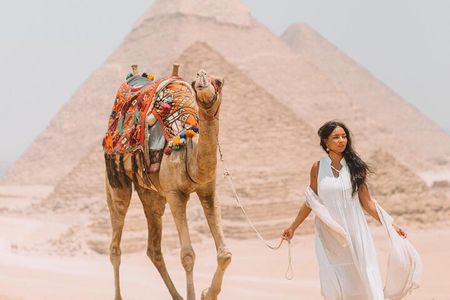 Full Day Private Tour Giza Pyramids Sphinx and Egyptian museum