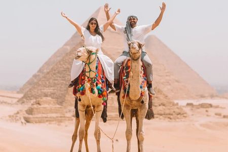 VIP Giza Pyramids,Sphinx ,Camel Ride& inside Great Pyramid Khufu 