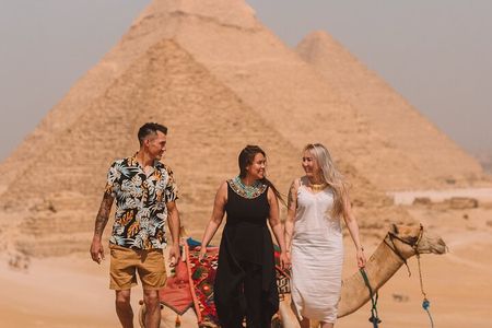 Giza Pyramids ,Egyptian Museum Camel Ride and Lunch With Private Tour
