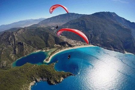 Oludeniz Paragliding in Fethiye from Babadag Mountain Turkey