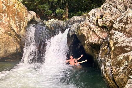 Rainforest Adventure Hike to Waterslide and waterfalls 