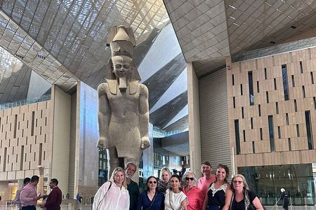 Full Day The Grand Egyptian Museum & Giza Pyramids With Lunch