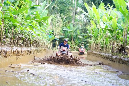 Bali ATV Quad Bike Single with Waterfall and Gorilla Cave+ Lunch 