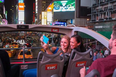 New York Big Bus Sightseeing Night Tour by Open-top Bus
