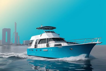 Dubai Luxury Private Yacht Rental - 64ft Hatteras Vogue