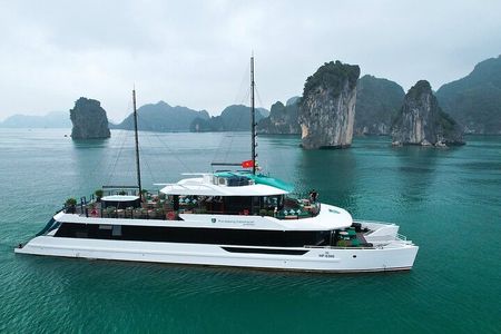 Best Selling Catamaran Cruise Premium Day Trip Explore Halong Bay