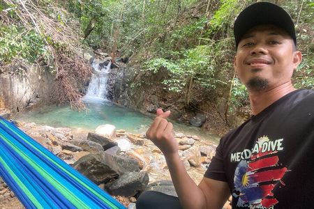 Private Telaga Tujuh Waterfalls and Hidden Blue Pool 
