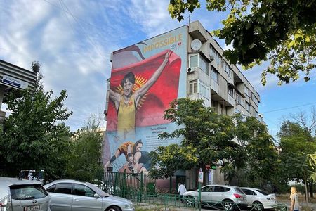 Bishkek Street Murals , Mosaics Arts and Kyrgyz Nomadic History
