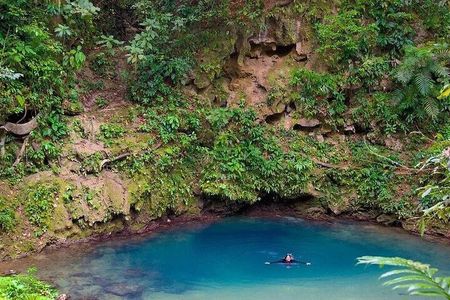 Cave Tubing and Blue Hole Cenote Swimming Activity
