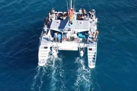 Board from Waikiki Beach for Aloha Hour Sail on Hāwea Catamaran