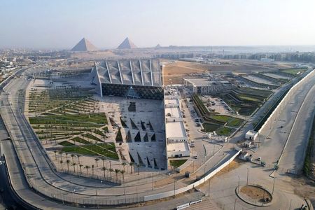 Giza pyramids and The Grand Museum From Cairo Hotels&Airport