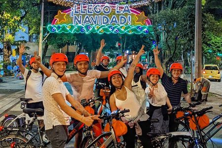 Medellín Christmas Lights E-Bike Tour with Snack & Donation