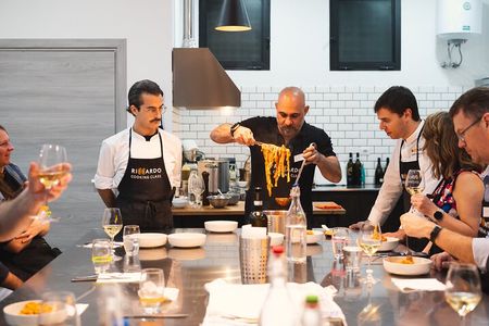 Rome Pasta Making Class with Italian Sauces and Wine Included