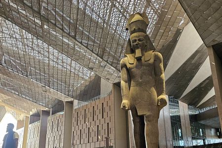 Giza Pyramids, Grand Egyptian Museum and Bazzar Market Tour